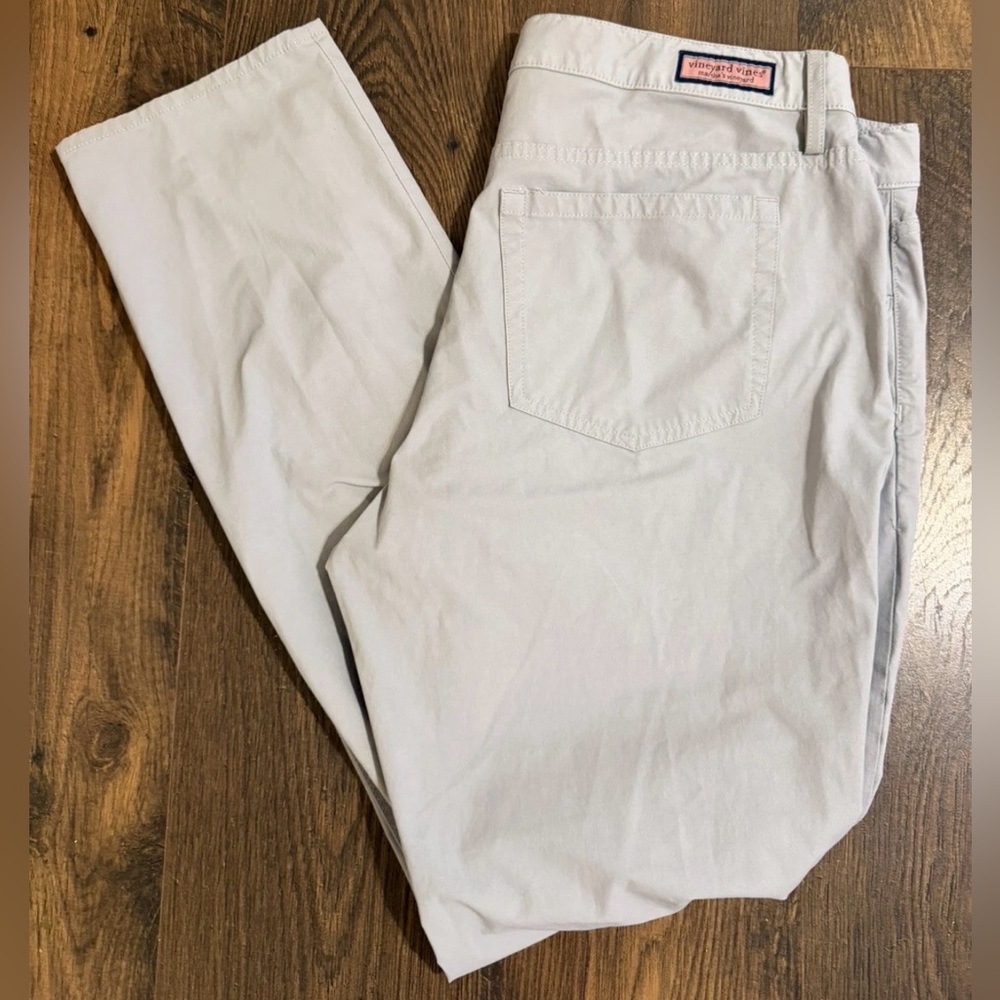 Vineyard Vines OTG Pants 38x32 Light Blue On The Go Performance Stretch Golf